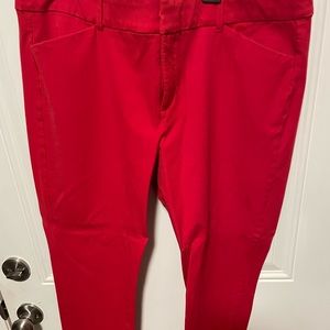 EUC Red Pixie Ankle Pants